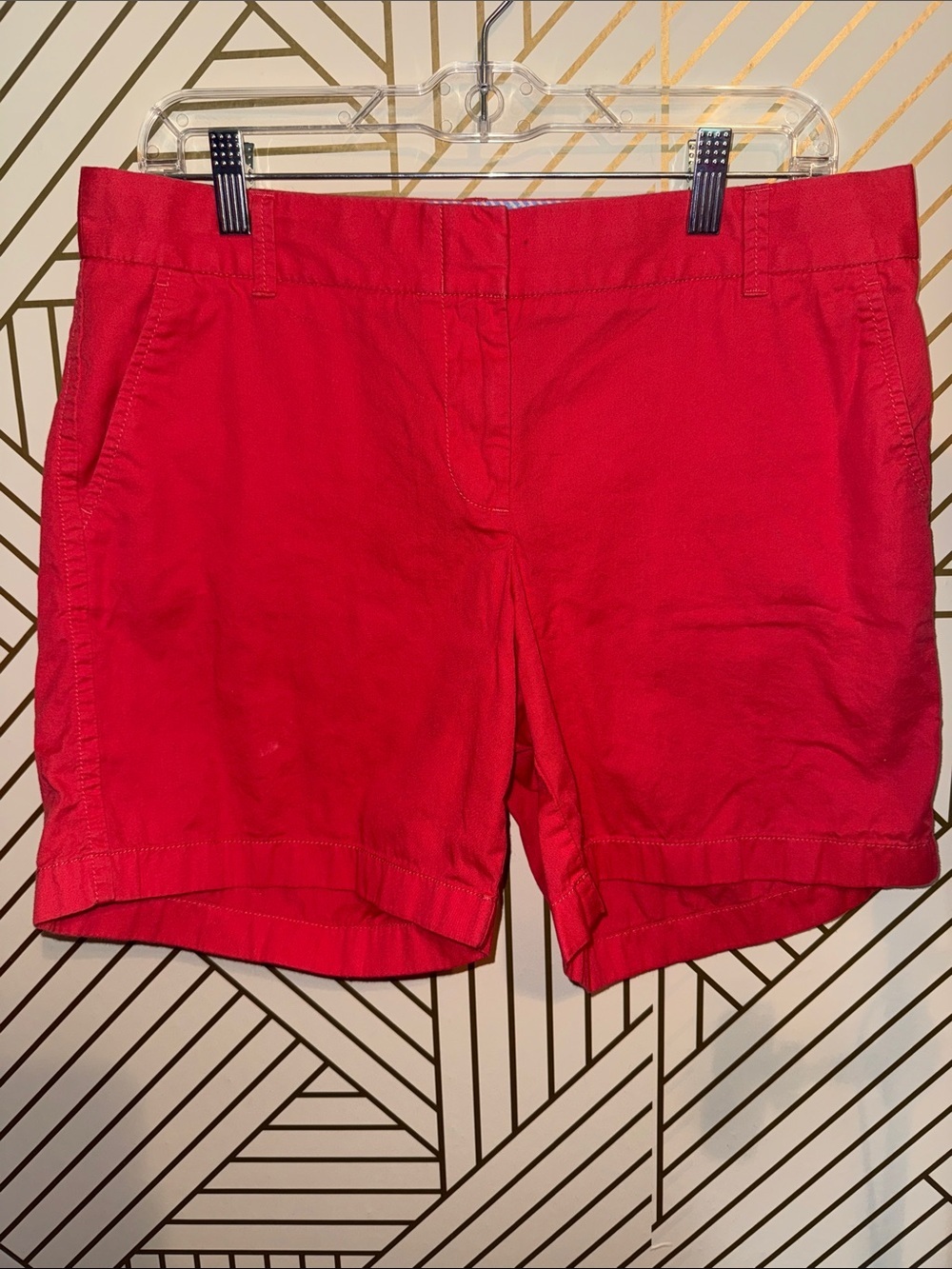 J. Crew Bright Coral Cotton Chino Shorts